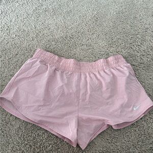 Nike Women's Soft Pink Sports Shorts